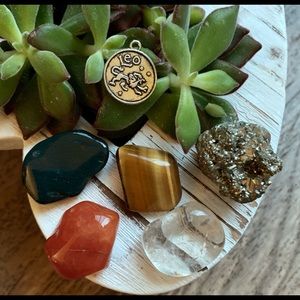Zodiac Crystal Stone Leo Set
